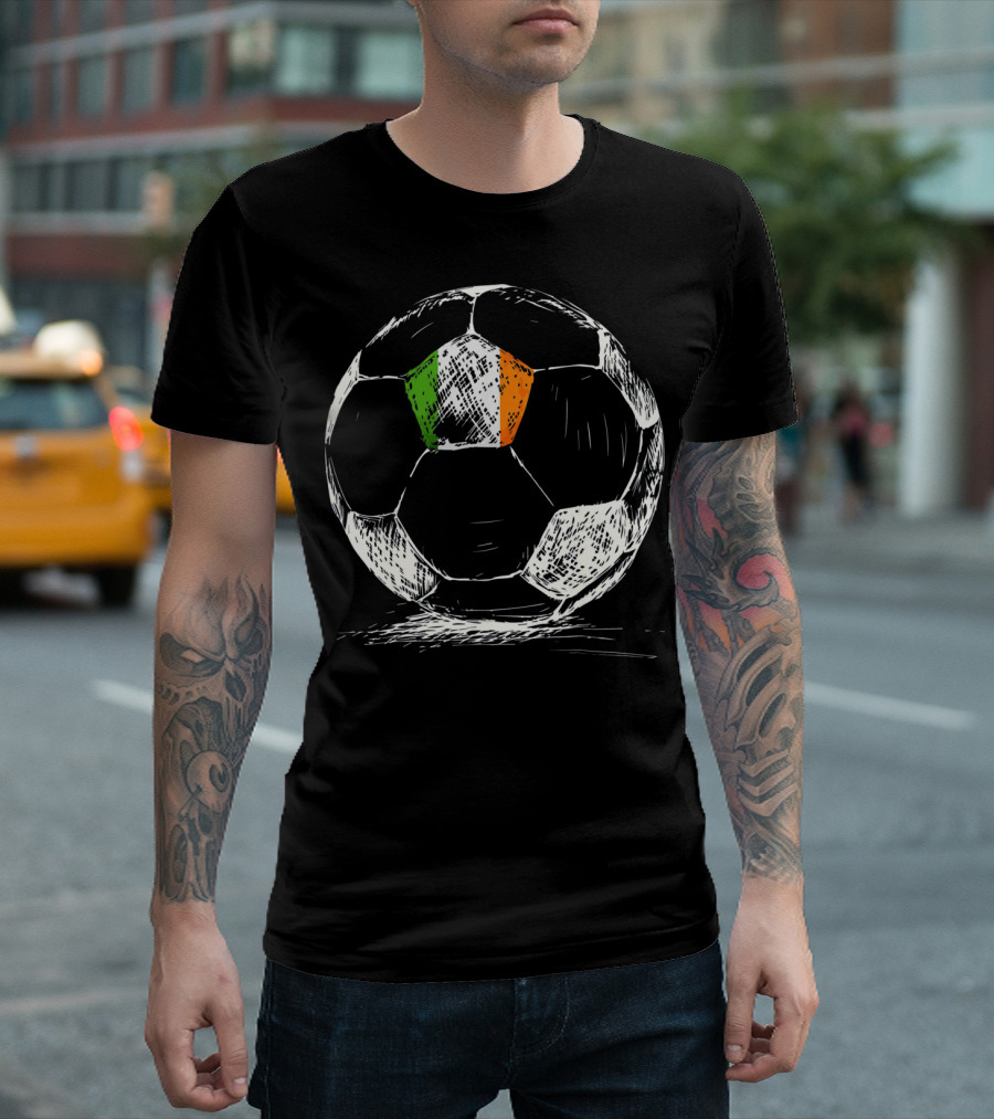 Ireland Irish Eire Flag Soccer Ball T-Shirt