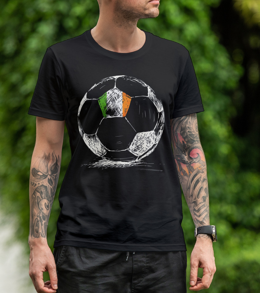 Ireland Irish Eire Flag Soccer Ball T-Shirt