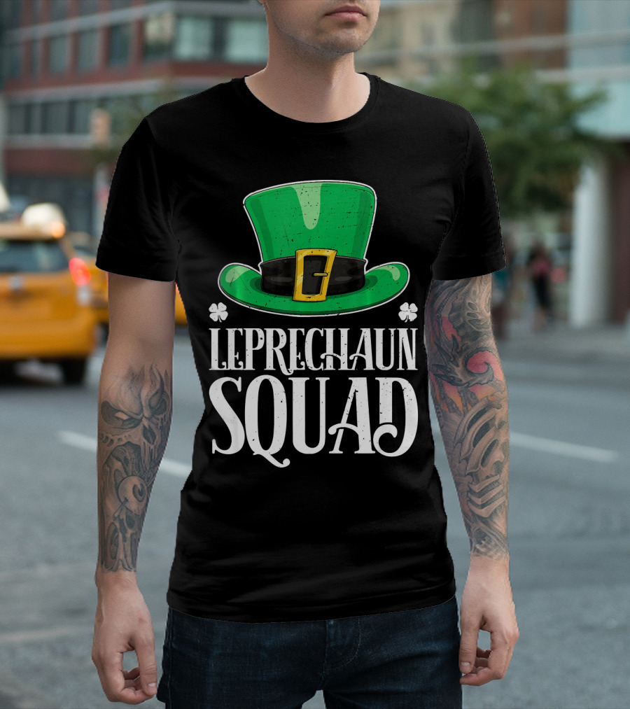 Leprechaun Squad St. Patrick's Day Irish Hat T-Shirt