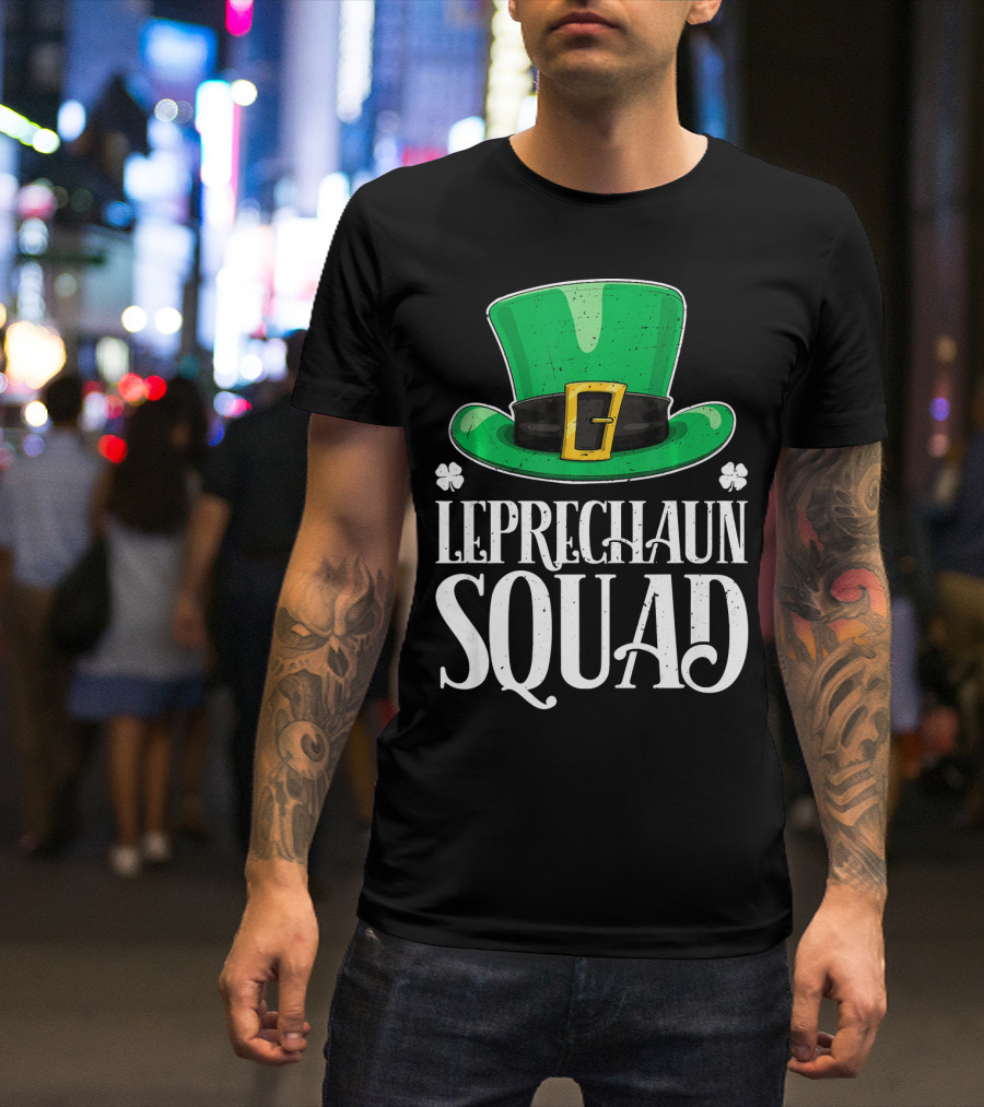 Leprechaun Squad St. Patrick's Day Irish Hat T-Shirt