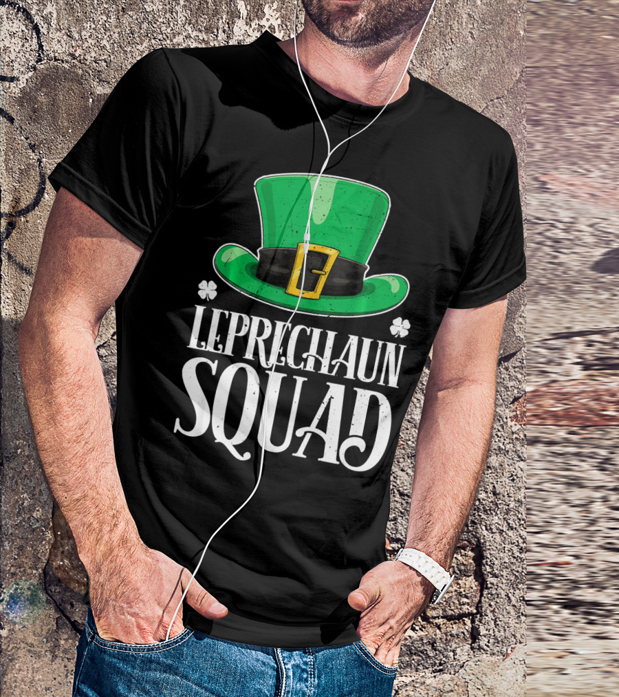 Leprechaun Squad St. Patrick's Day Irish Hat T-Shirt