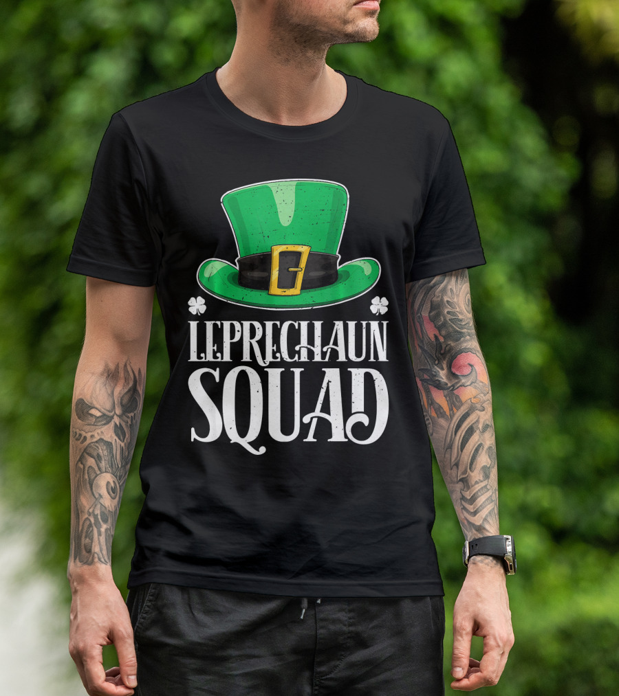 Leprechaun Squad St. Patrick's Day Irish Hat T-Shirt
