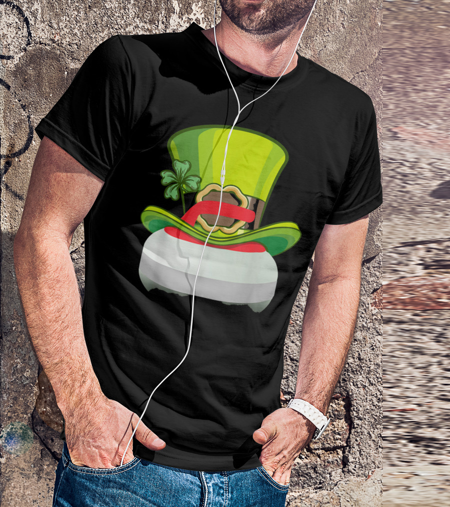 Leprechaun Curling Irish Hat Shamrock T-Shirt