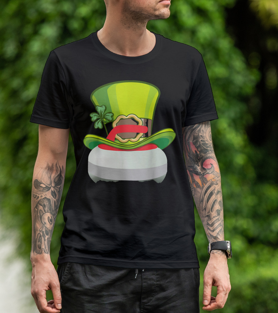 Leprechaun Curling Irish Hat Shamrock T-Shirt