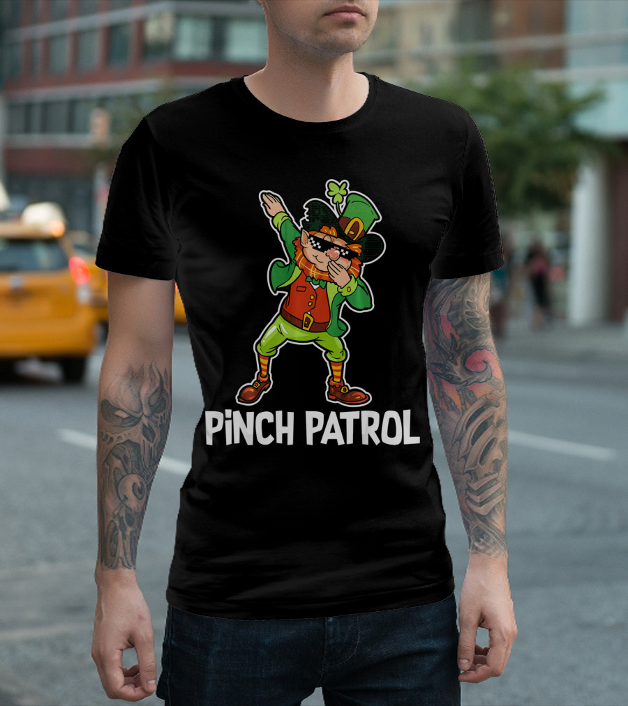 St Patrick's Day Pinch Patrol Dabbing Leprechaun T-Shirt