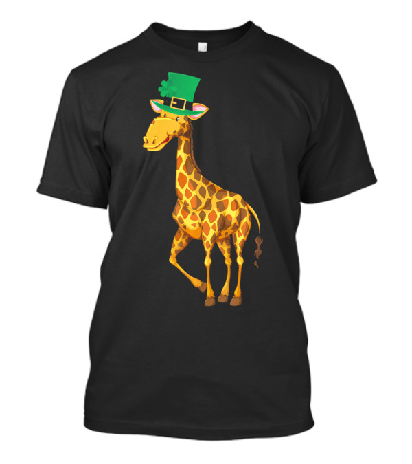 Lucky Leprechaun Cute Giraffe T-Shirt