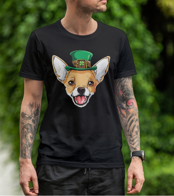 Chihuahua Leprechaun Hat Shamrock T-Shirt