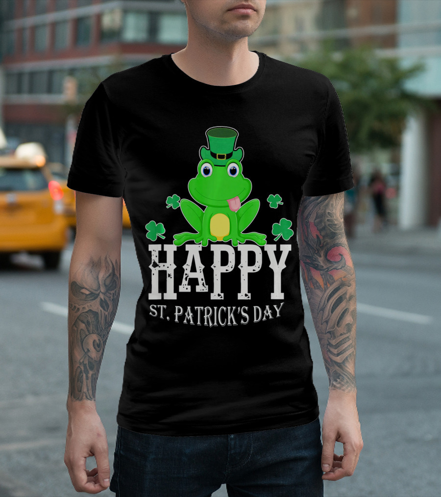 Happy St. Patrick's Day Irish Frog T-Shirt