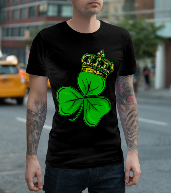 St Patricks Day Shamrock Irish Crown T-Shirt