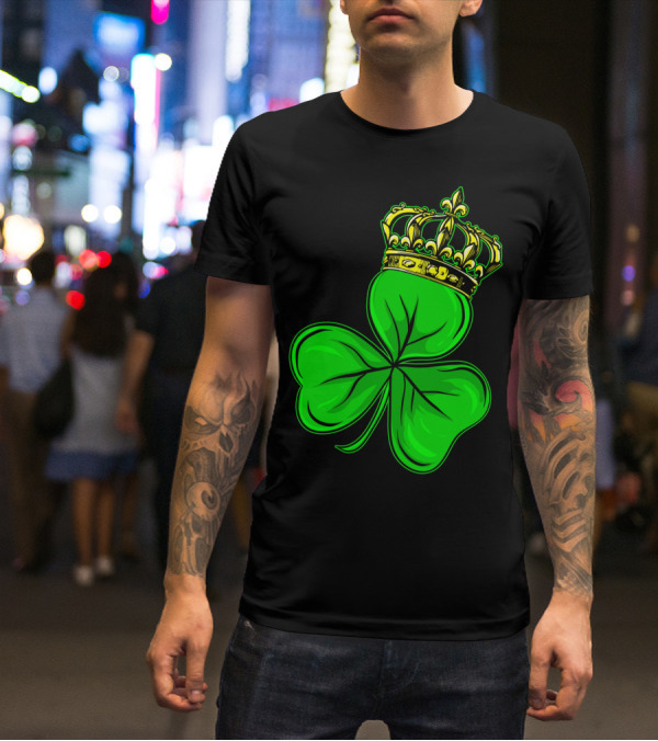 St Patricks Day Shamrock Irish Crown T-Shirt
