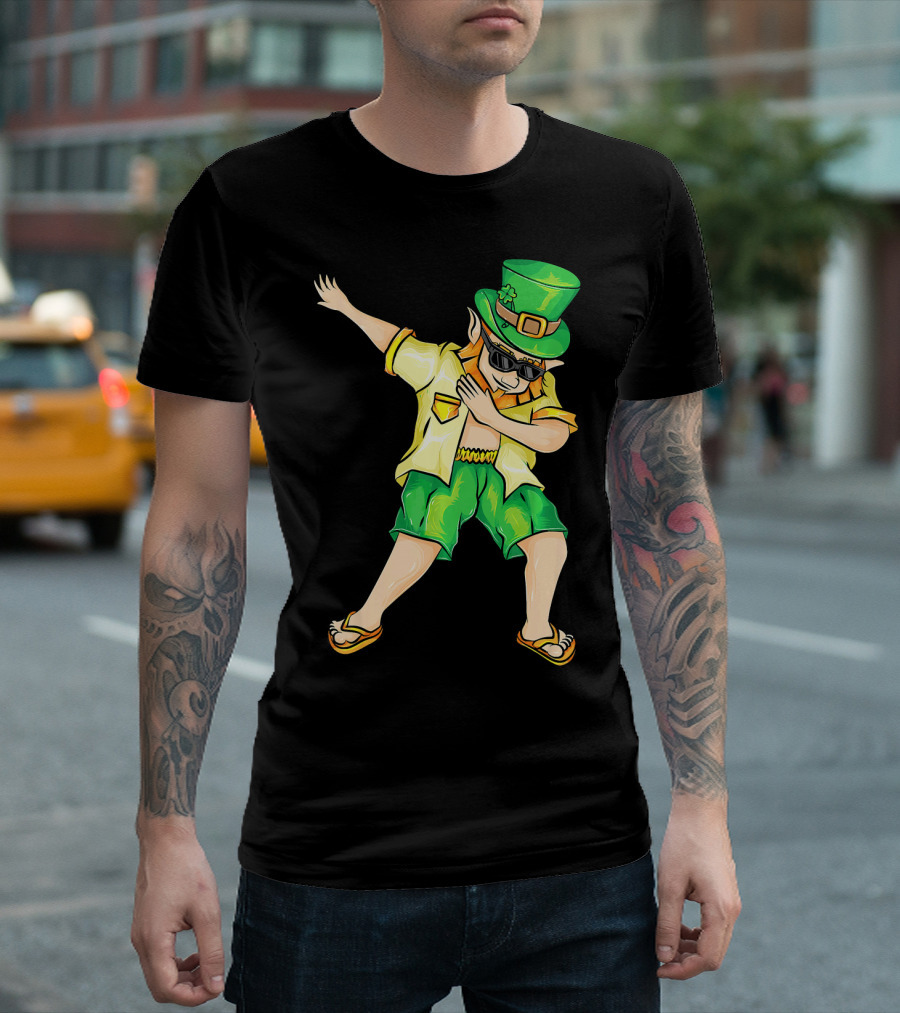 Summer Dabbing Leprechaun St. Patrick's T-Shirt