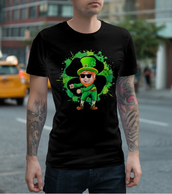 Flossing Leprechaun Funny Floss St Patrick's Day Shamrock Dance T-Shirt