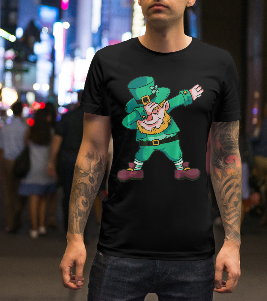 St Patricks Day Leprechaun Dab Dance T-Shirt