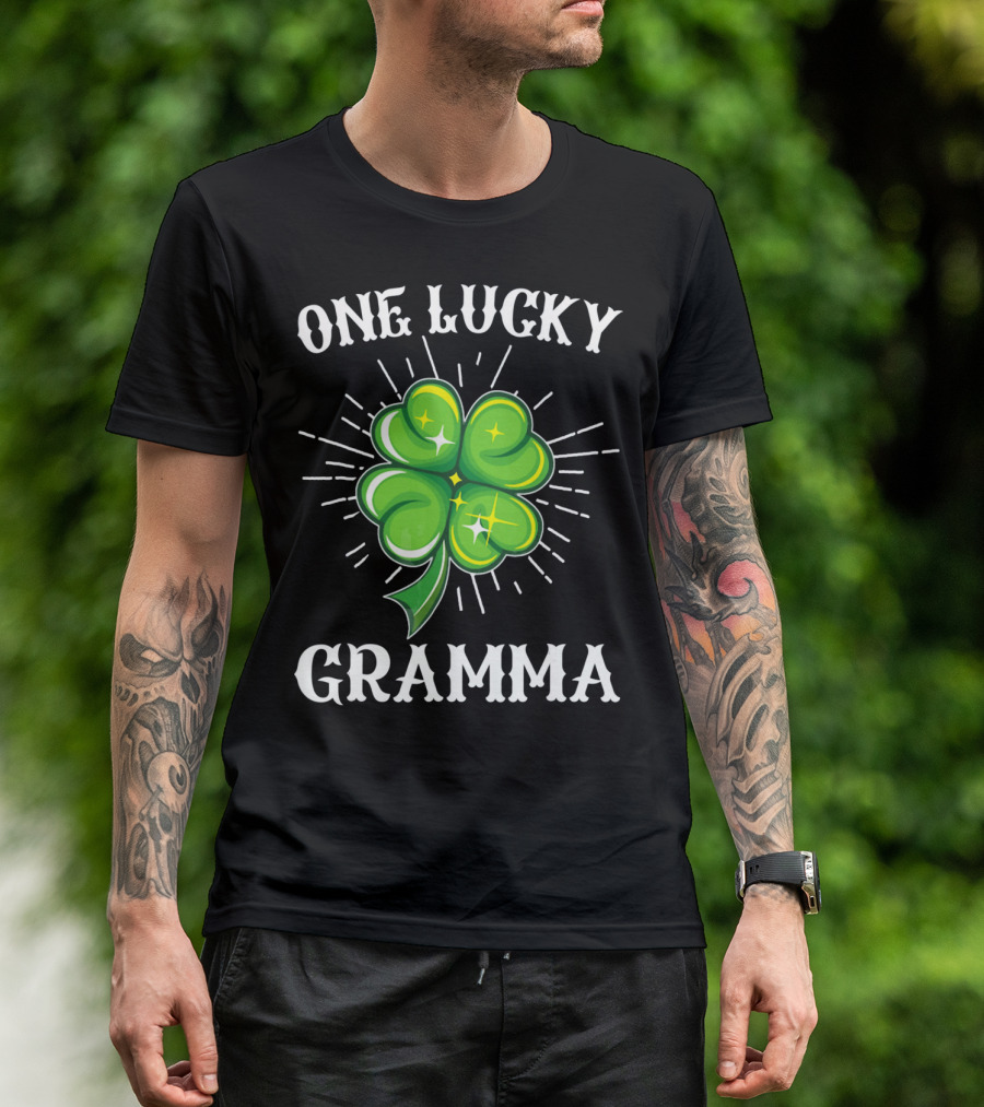 One Lucky Gramma Shamrock St. Patrick's T-Shirt