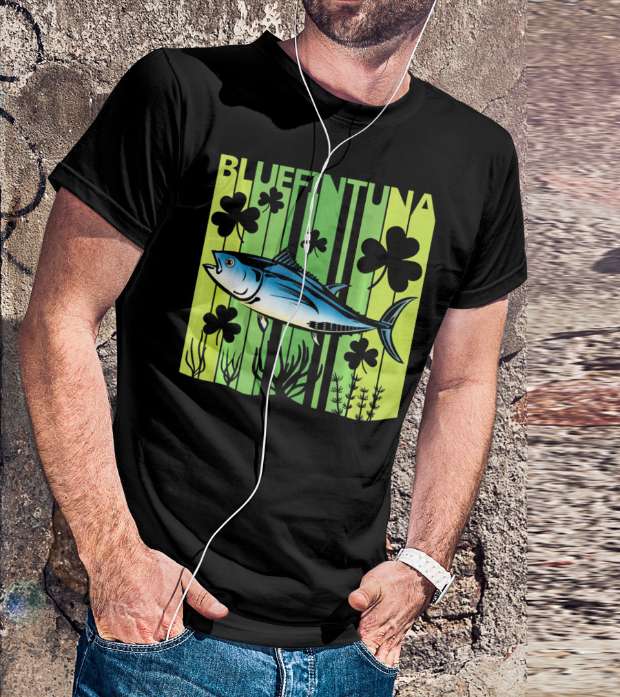 Bluefin Tuna Clover Luck T-Shirt