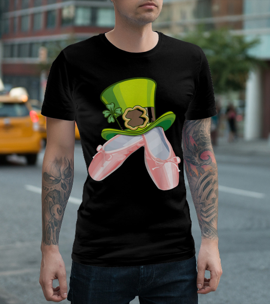 Leprechaun Ballet Shoes and Green Hat T-Shirt