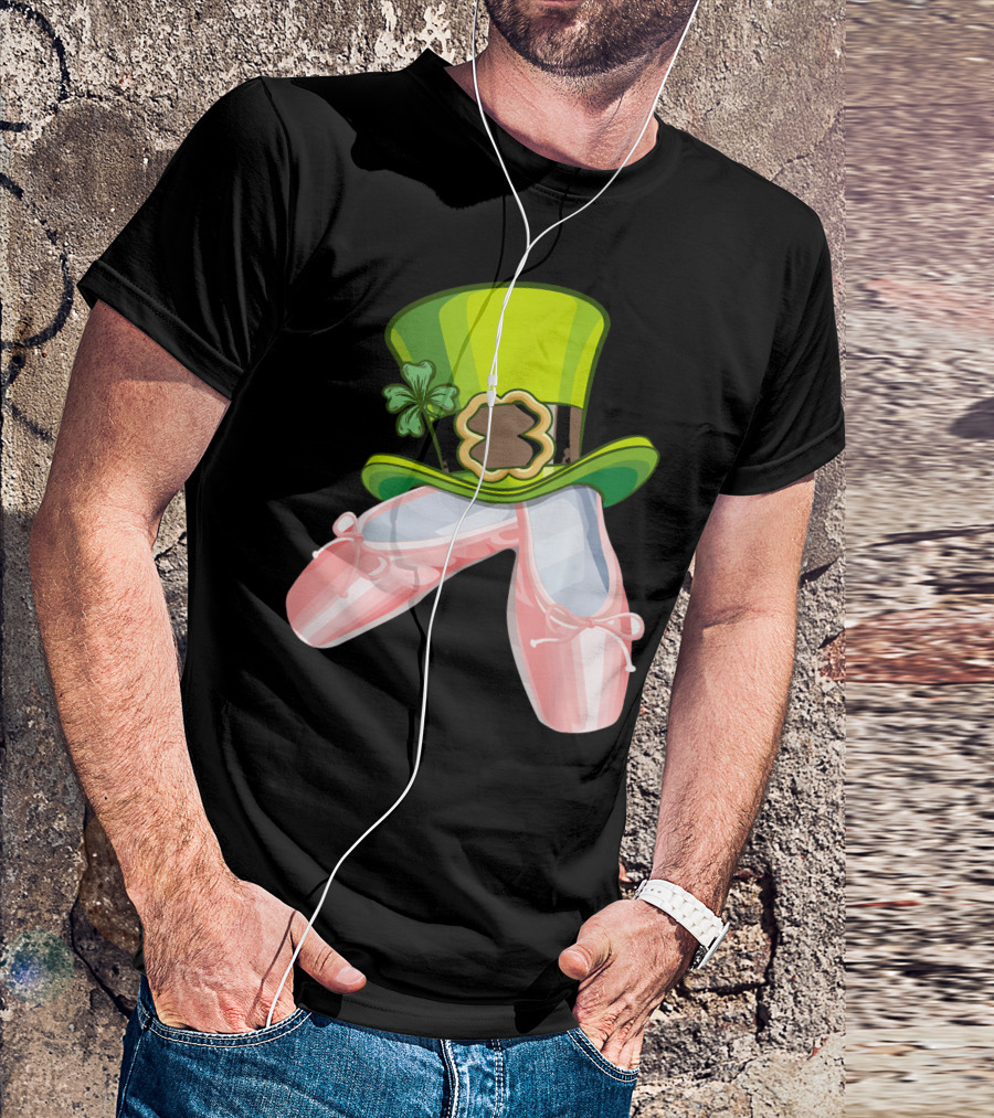 Leprechaun Ballet Shoes And Green Hat T-Shirt