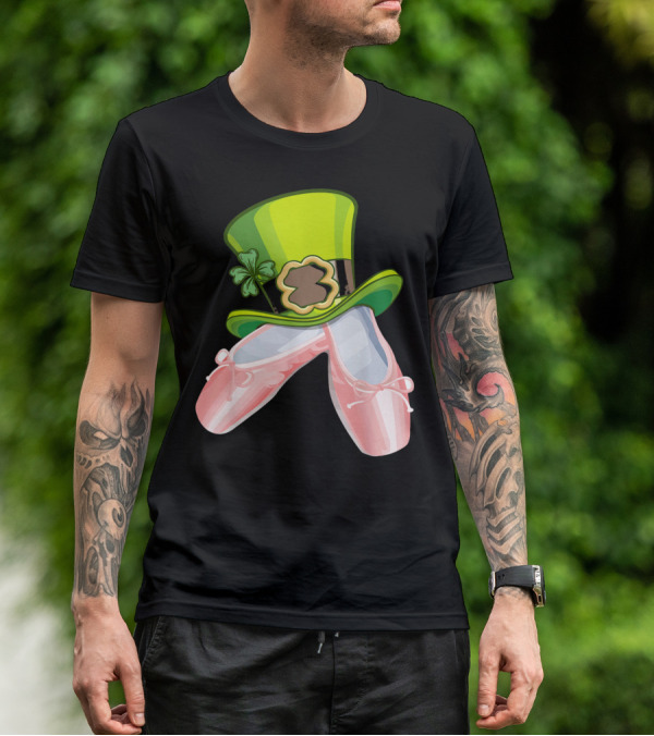 Leprechaun Ballet Shoes And Green Hat T-Shirt