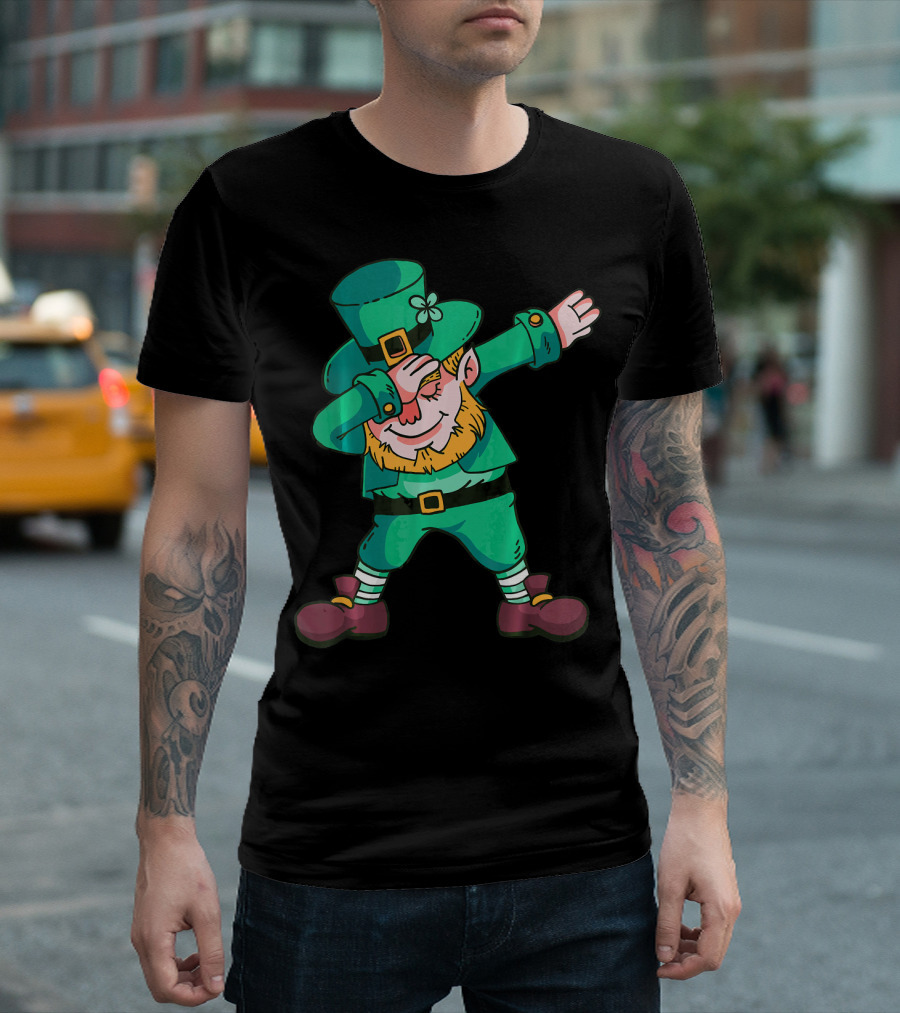 Dabbing Leprechaun St. Patricks Day Irish T-Shirt