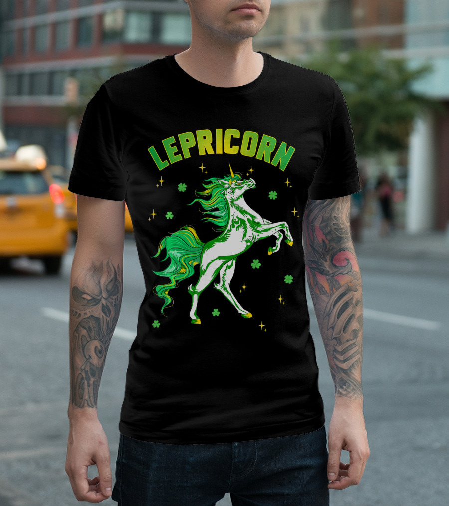 Lepricorn Unicorn St Patricks Day Girls T-Shirt