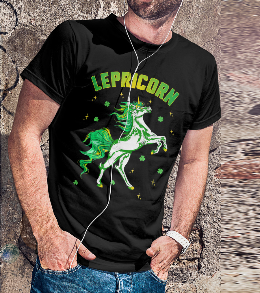 Lepricorn Unicorn St Patricks Day Girls T-Shirt