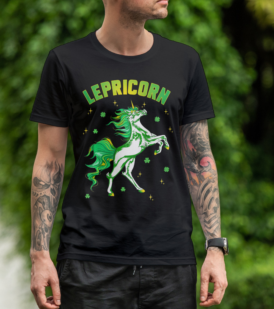 Lepricorn Unicorn St Patricks Day Girls T-Shirt