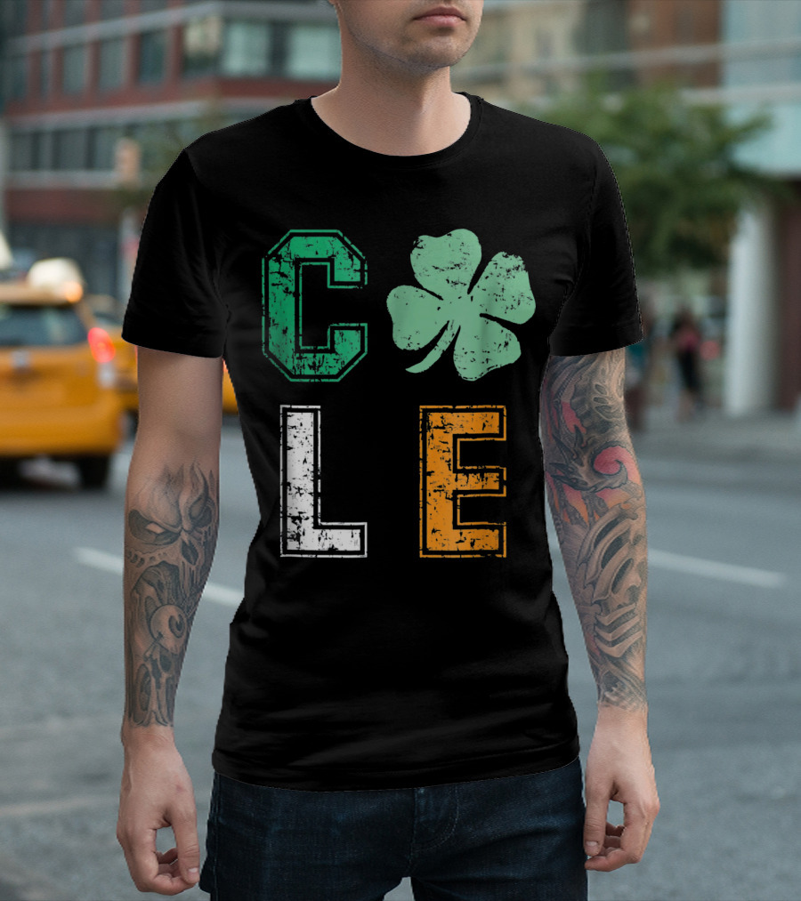 CLE Shamrock Irish Colors St. Patrick's Day T-Shirt