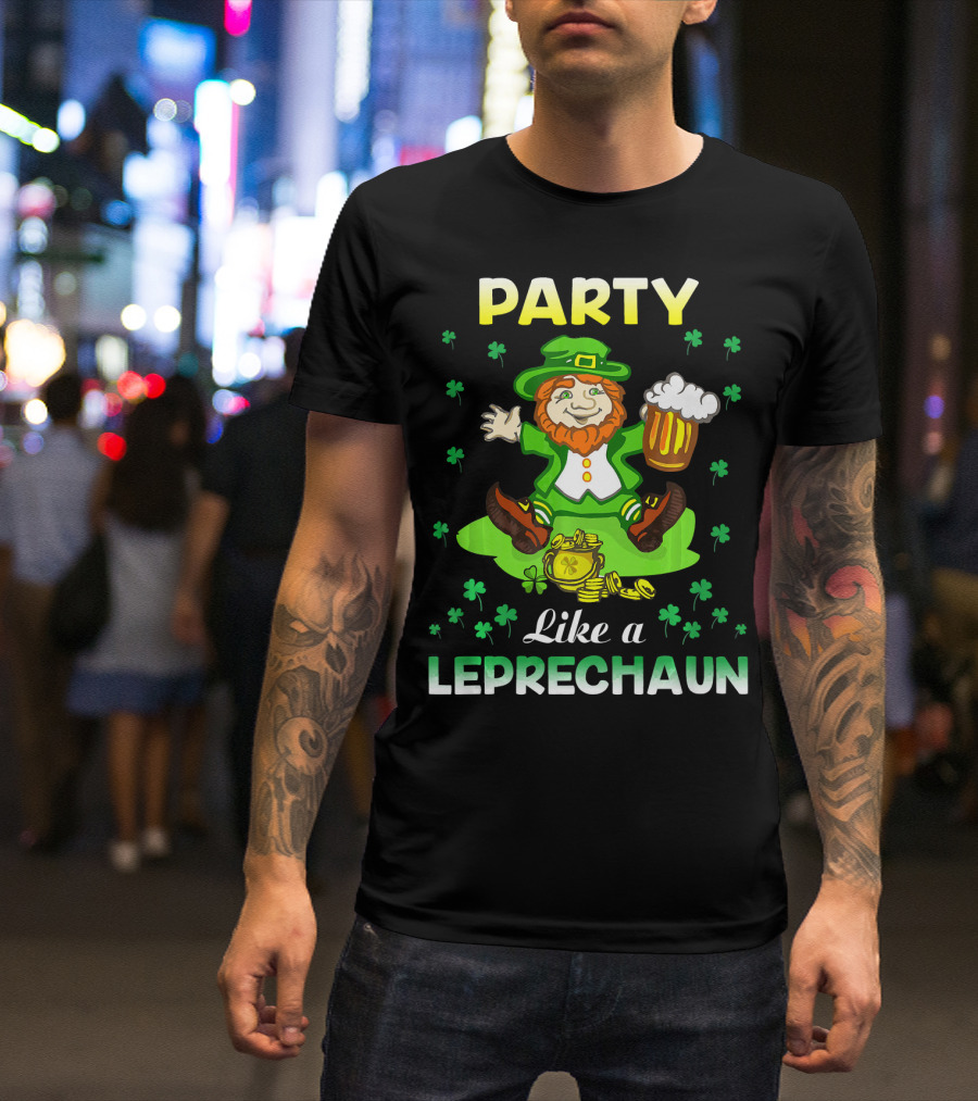 Party Like A Leprechaun Irish Green T-Shirt