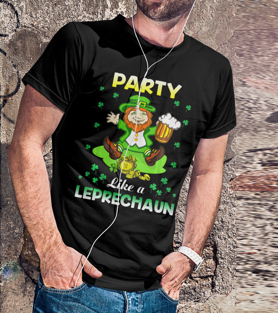 Party Like A Leprechaun Irish Green T-Shirt