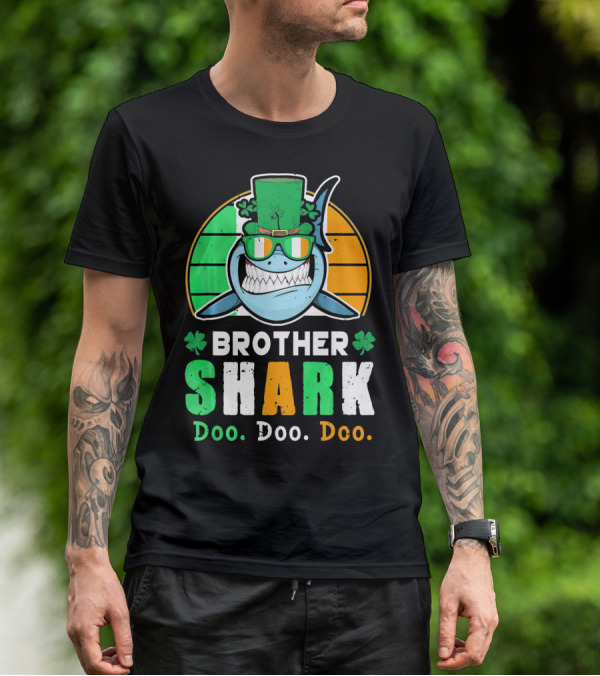 Brother Shark Doo Doo Doo Irish Ireland St Patricks T-Shirt