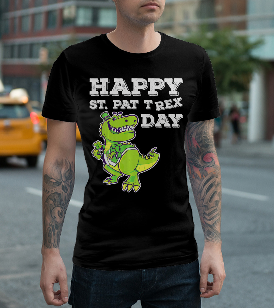 HAPPY ST. PAT T REX DAY Cute St Patricks T-Shirt