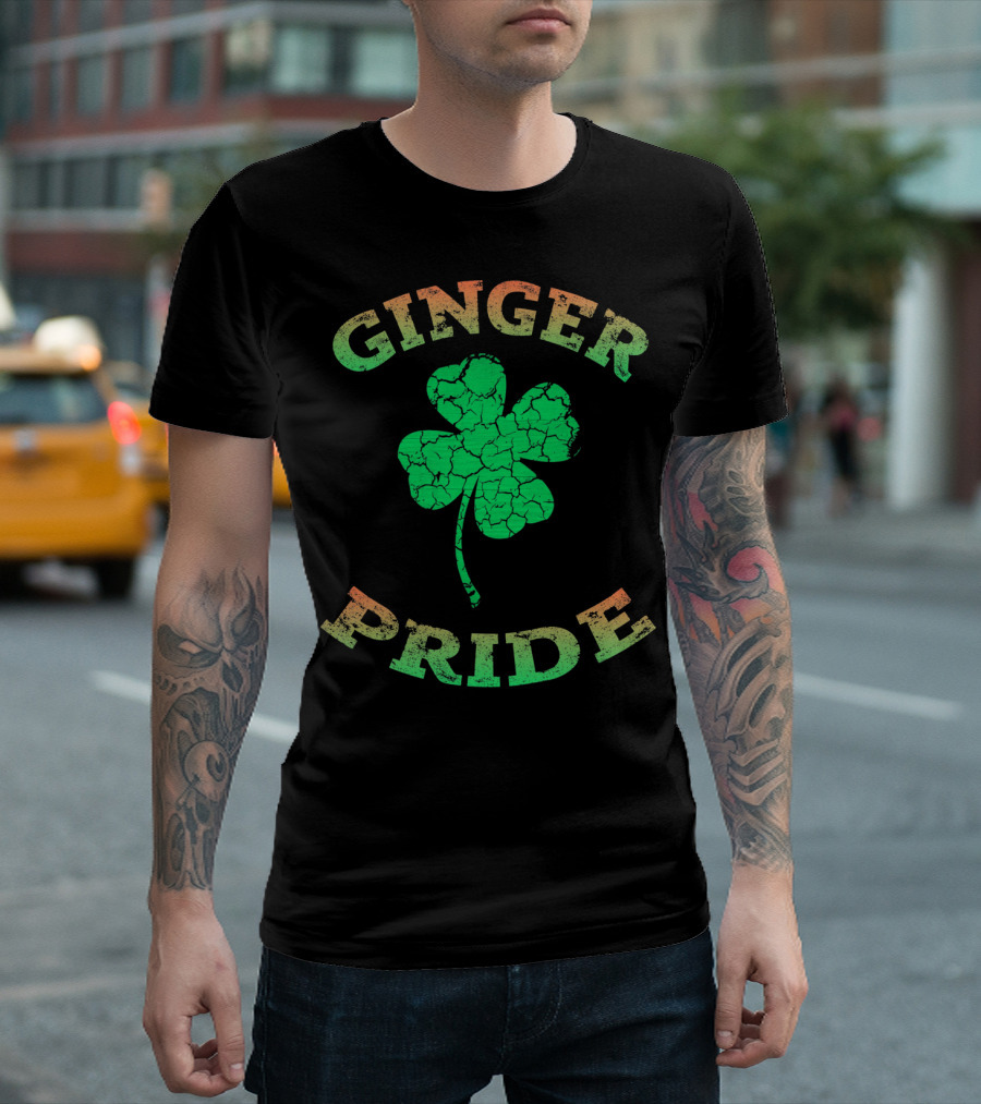Ginger Pride Irish Shamrock Clover T-Shirt