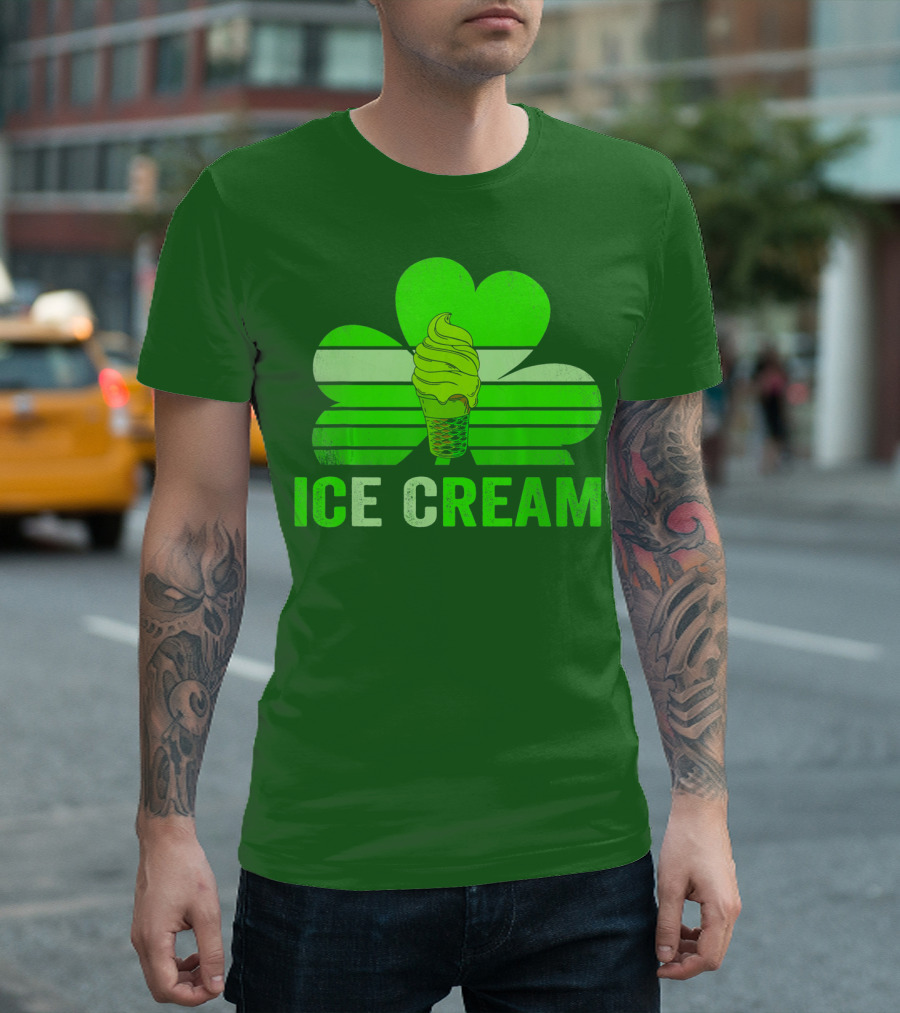 St. Patrick's Shamrock Ice Cream Sweet Treat T-Shirt
