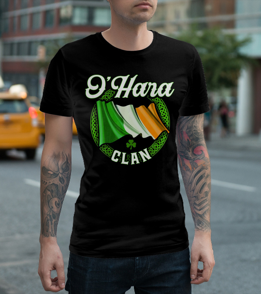 O'Hara Clan Irish Flag Surname Ireland T-Shirt