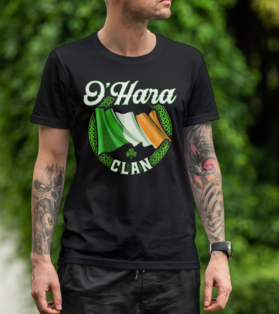 O'Hara Clan Irish Flag Surname Ireland T-Shirt