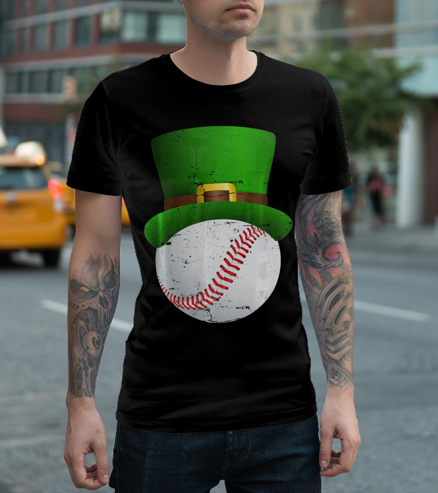 St Patricks Day Leprechaun Hat Baseball Fun T-Shirt