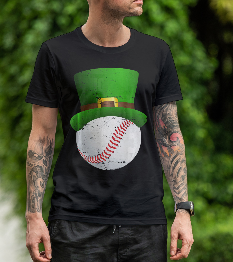 St Patricks Day Leprechaun Hat Baseball Fun T-Shirt