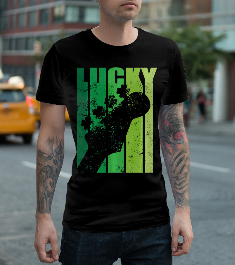 Lucky Irish Shamrock Guitar T-Shirt