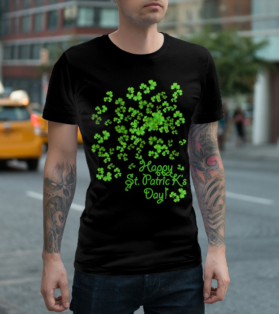 Happy St. Patrick's Day Lucky Shamrocks T-Shirt