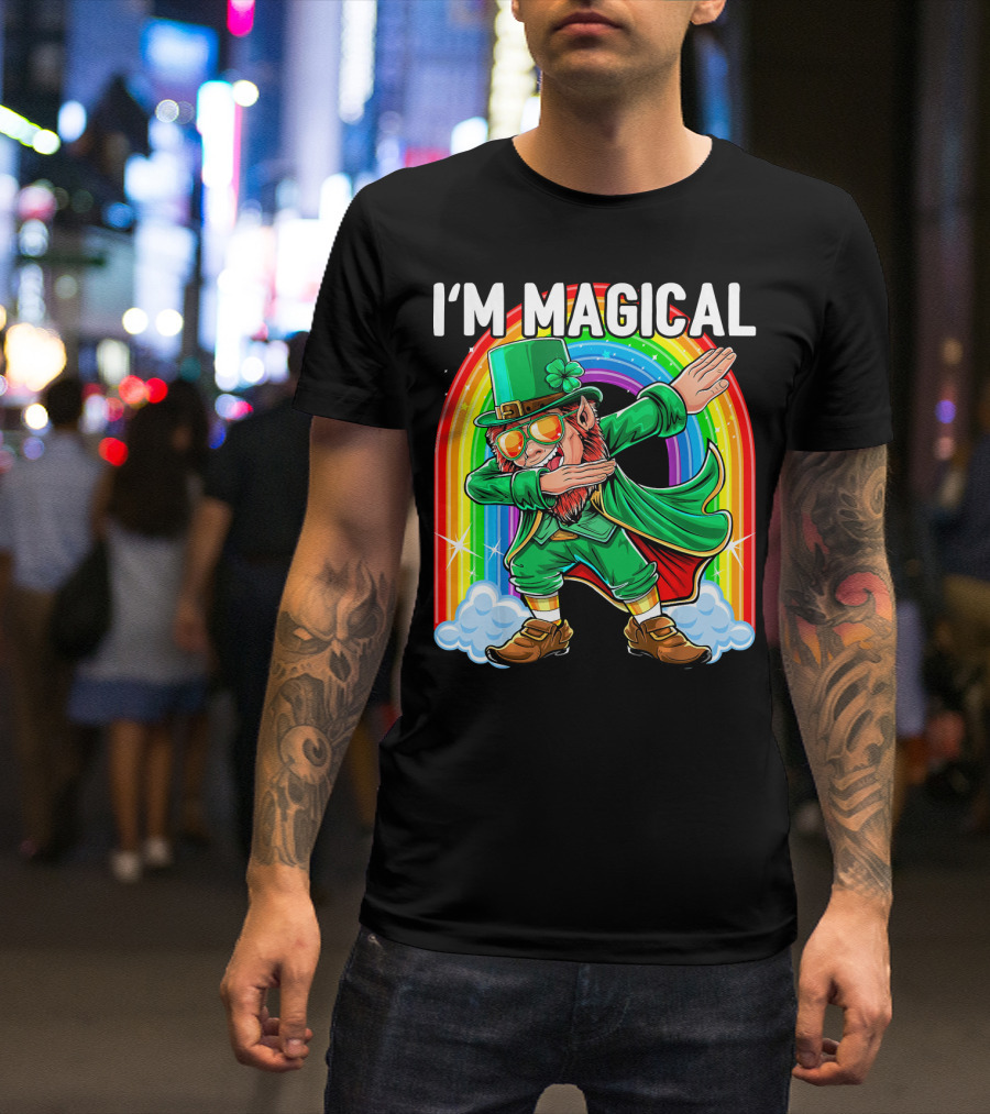 I'm Magical Dabbing Leprechaun Rainbow St. Patrick's Day T-Shirt