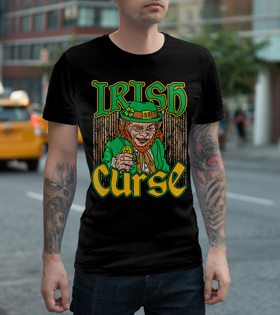 Irish Curse Leprechaun Horror Scar T-Shirt