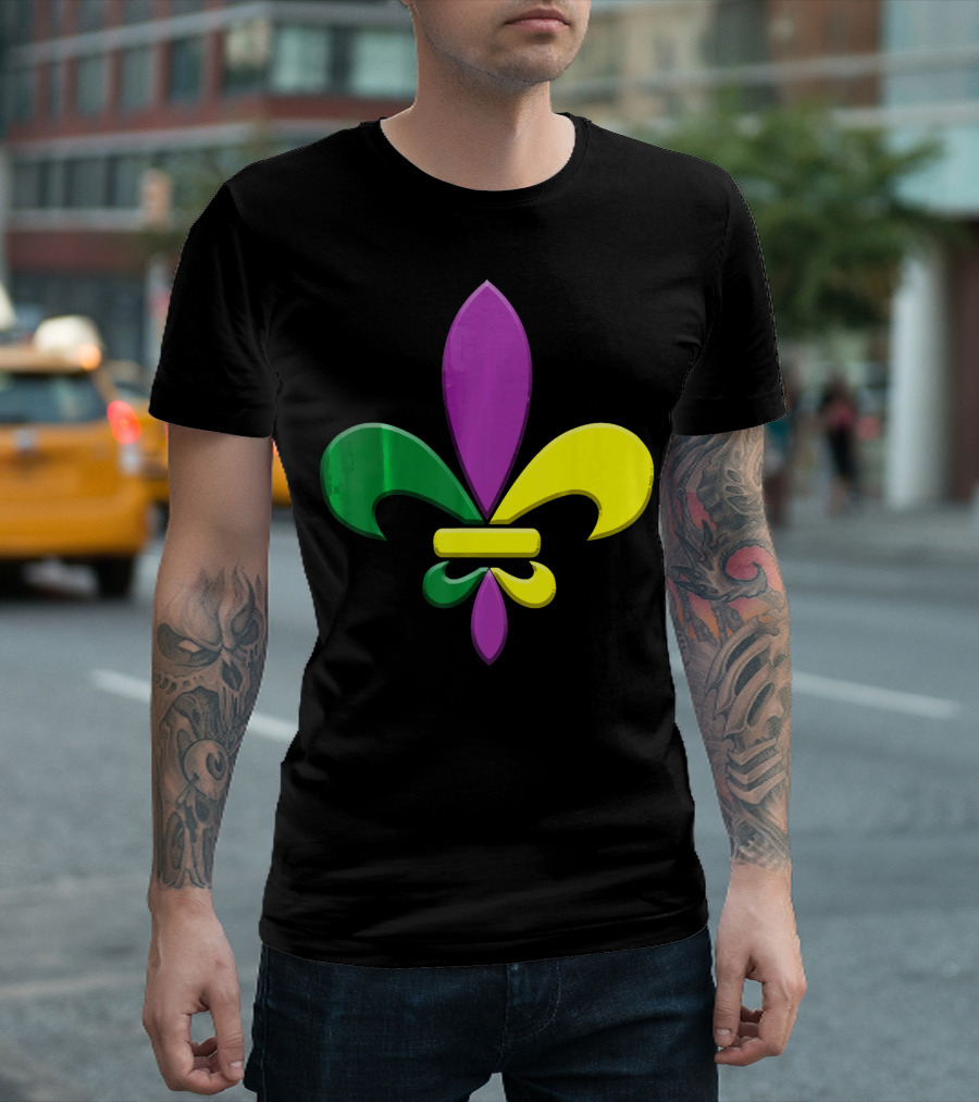Fleur-de-Lis Mardi Gras New Orleans Party Classic Colors T-Shirt