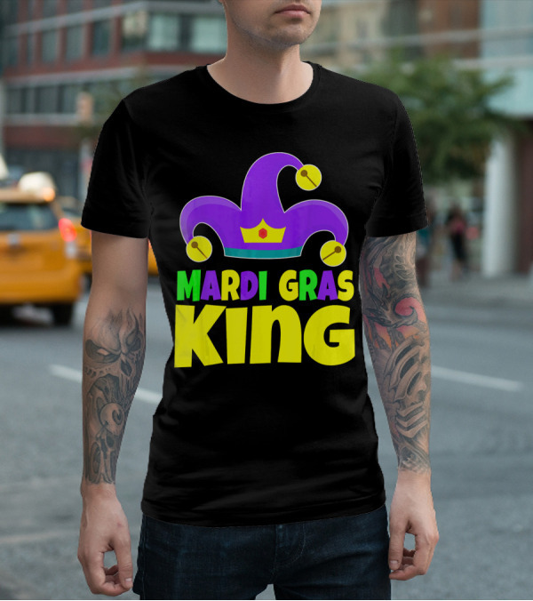Mardi Gras King Crown Jester Hat T-Shirt