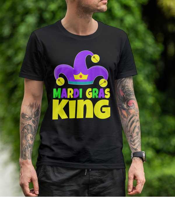 Mardi Gras King Crown Jester Hat T-Shirt