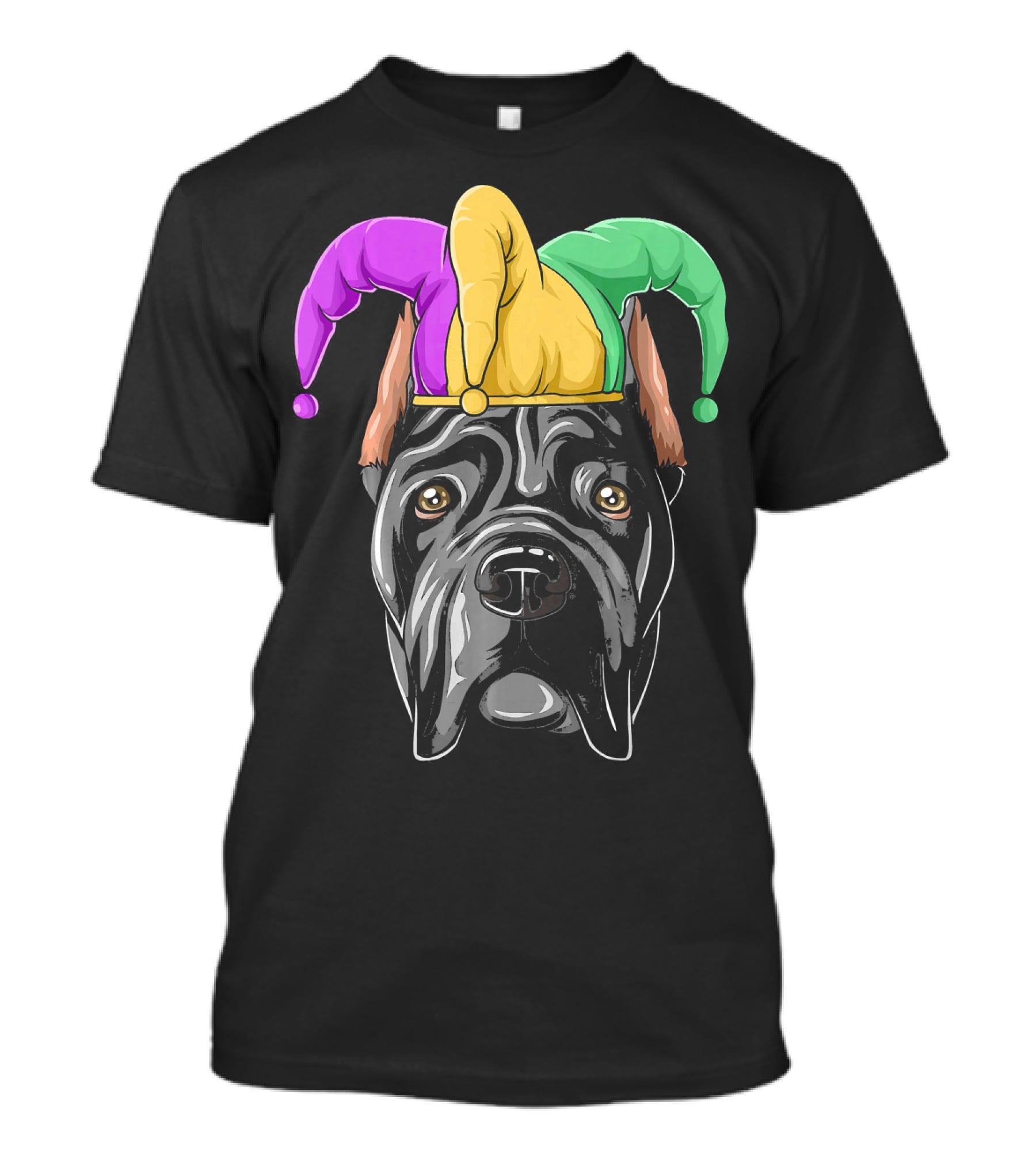 Cane Corso Mardi Gras Jester Carnival Hat T-Shirt