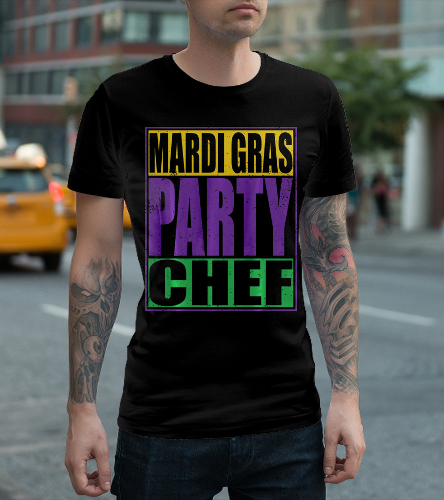 Mardi Gras Party Chef New Orleans T-Shirt