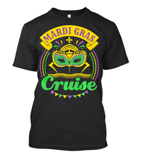 Mardi Gras Cruise Mask T-Shirt