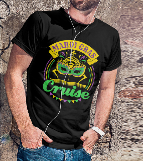 Mardi Gras Cruise Mask T-Shirt
