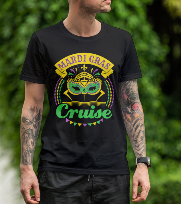 Mardi Gras Cruise Mask T-Shirt