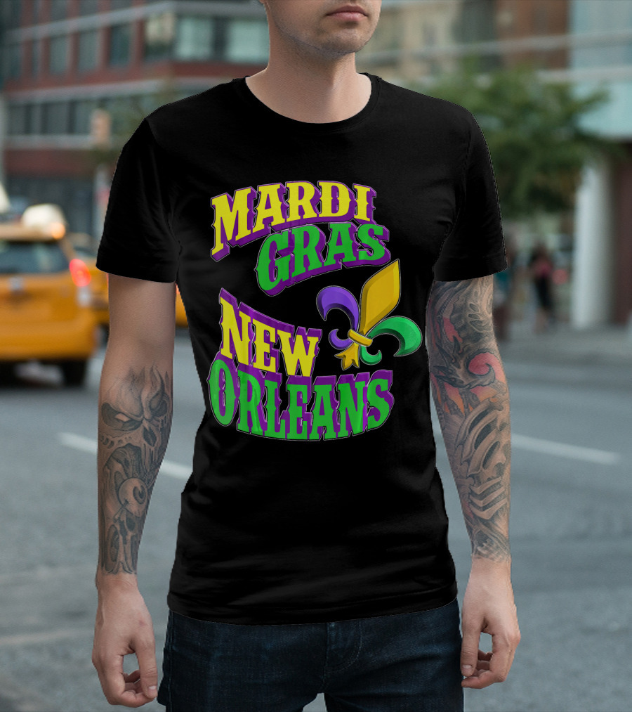 Mardi Gras New Orleans Fleur De Lis T-Shirt